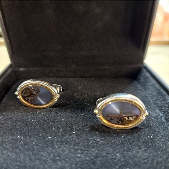 Authentic Yves Saint Laurent Cuff Links in Gift Box New - Picture 5 of 14